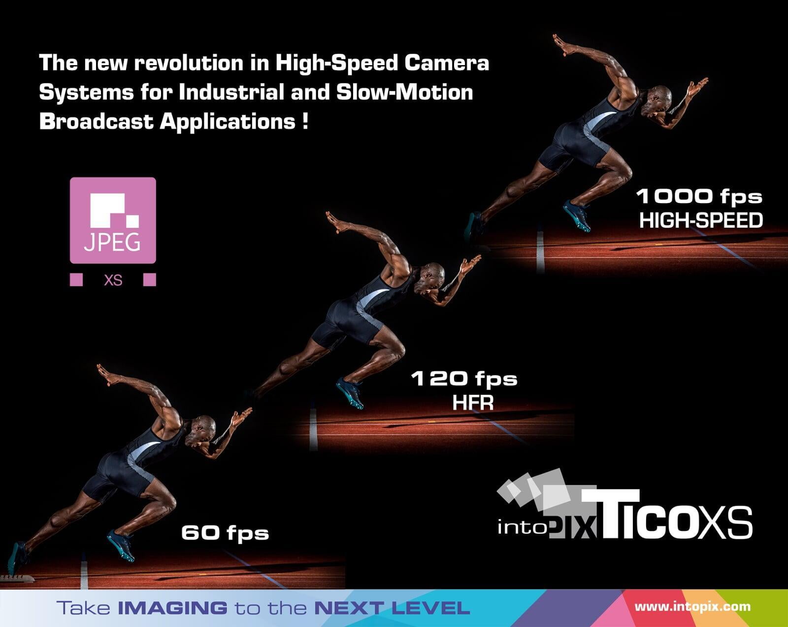 intoPIX permet l'encodage en temps réel à haute fréquence d'images JPEG XS de 120 images par seconde à plus de 1000 images par seconde avec les cœurs TicoXS FPGA IP